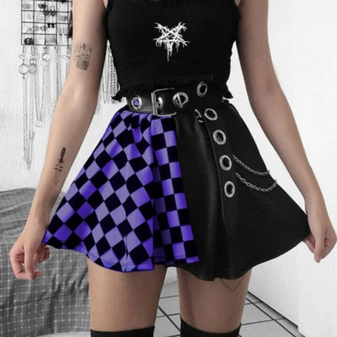 "Split Personality" Mini Skirt